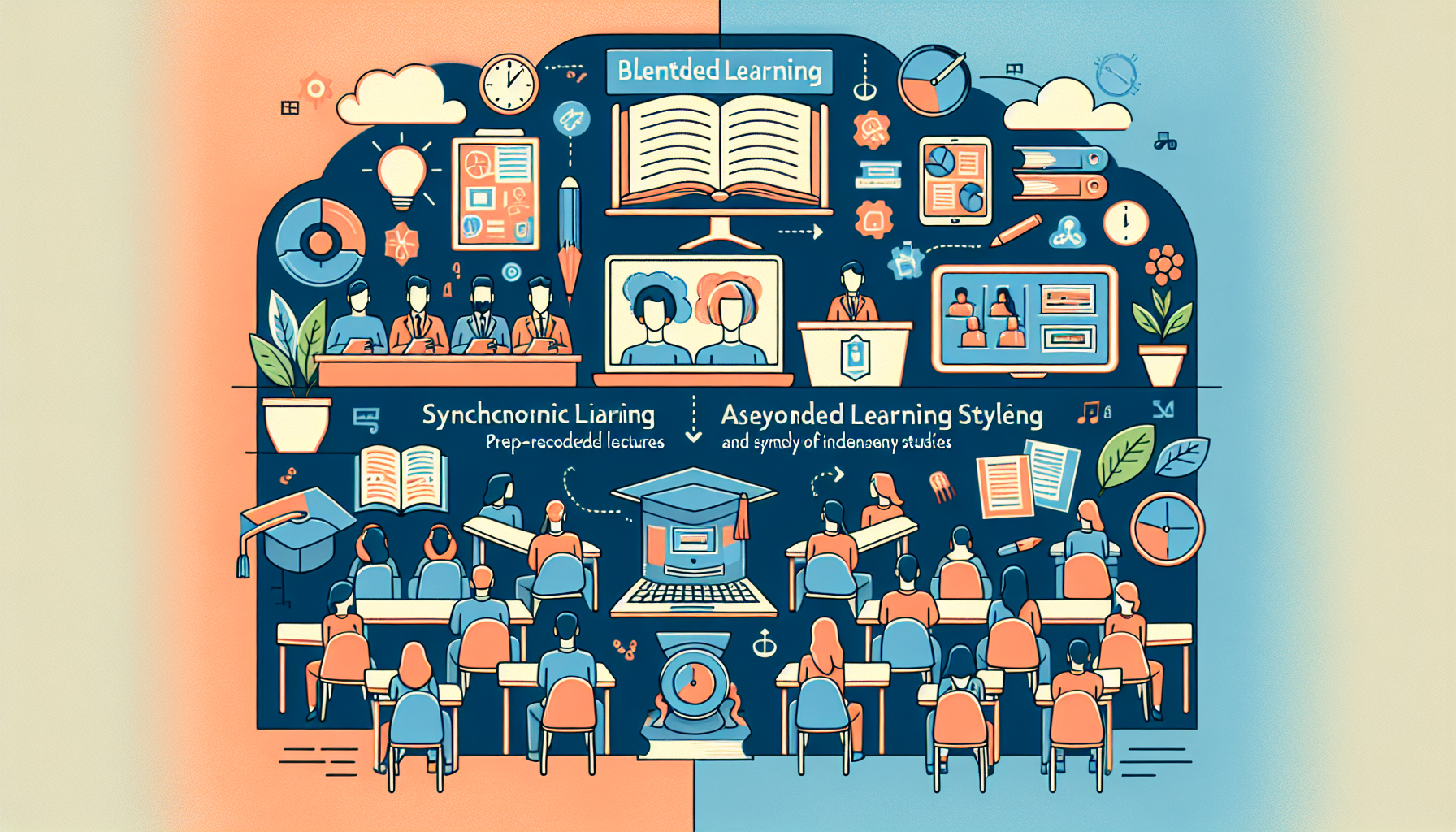 Illustration of blended learning styles' integration.