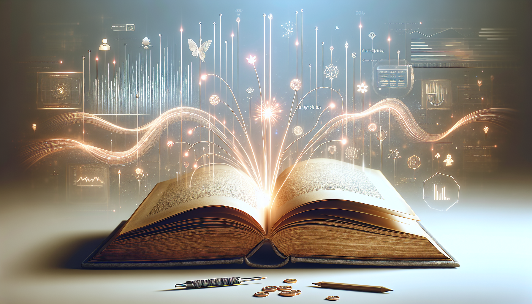 "Open book symbolizing real-time analytics and learning."